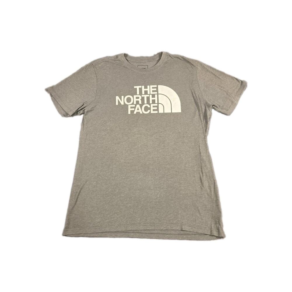 The North Face T-Shirt Men's Size L Cotton Polyester Gray Short Sleeve C15